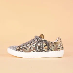 Mrs Tambourine Terrabyte - Sneakers in pelle patchwork