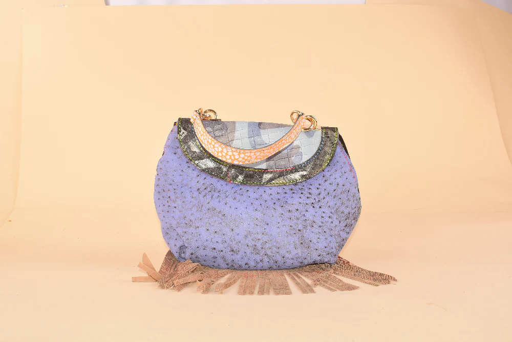 Breath Bag - Borsa in pelle con frange - immagine 4