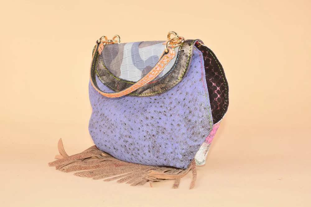 Breath Bag - Borsa in pelle con frange - immagine 7