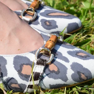 Bamboo Town - Slingback in pelle patchwork