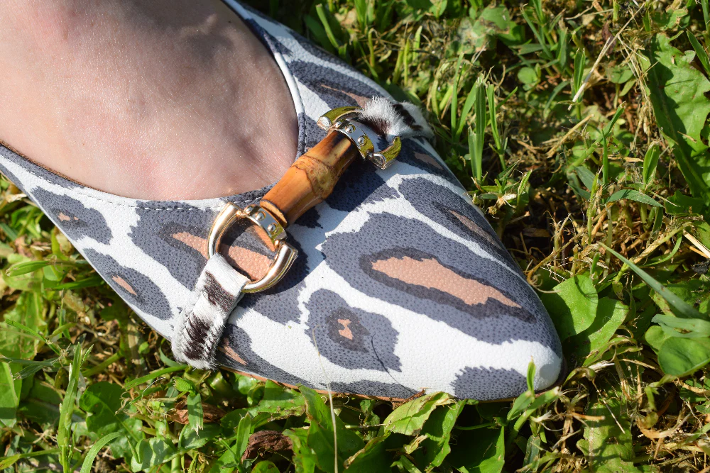 Bamboo Town - Slingback in pelle patchwork - immagine 5