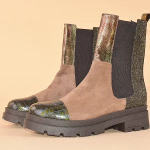 Kaly - Stivaletto in pelle patchwork