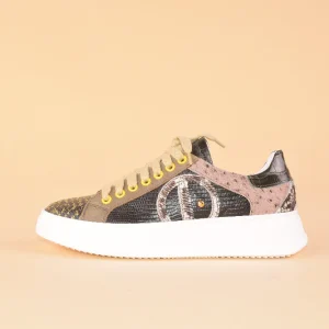 Juggling Cake - Sneakers in pelle con platform