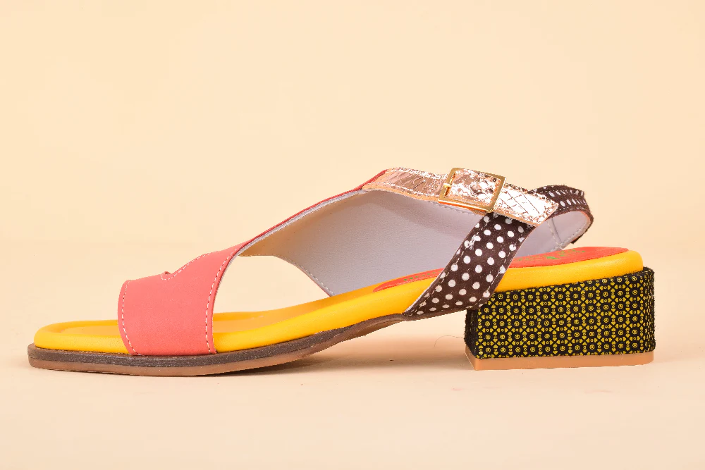 Erice T30 - Sandalo in pelle patchwork - immagine 6