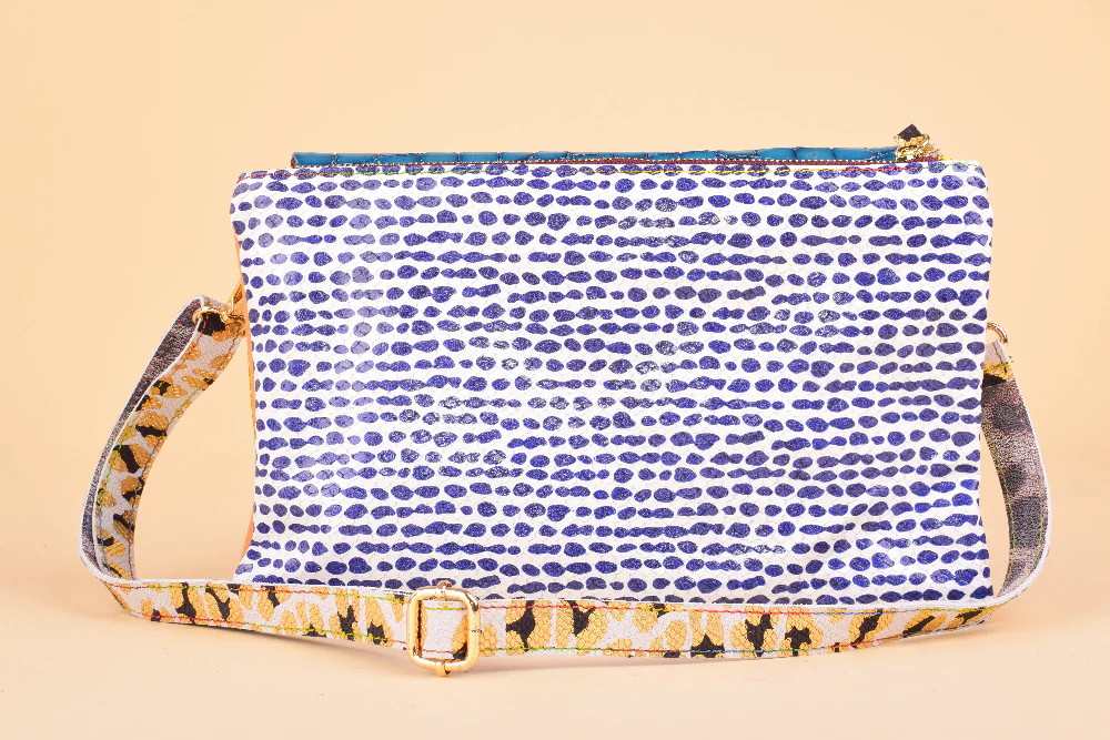 Maxi Surf & Turf - Maxi Pochette in pelle patchwork - immagine 8