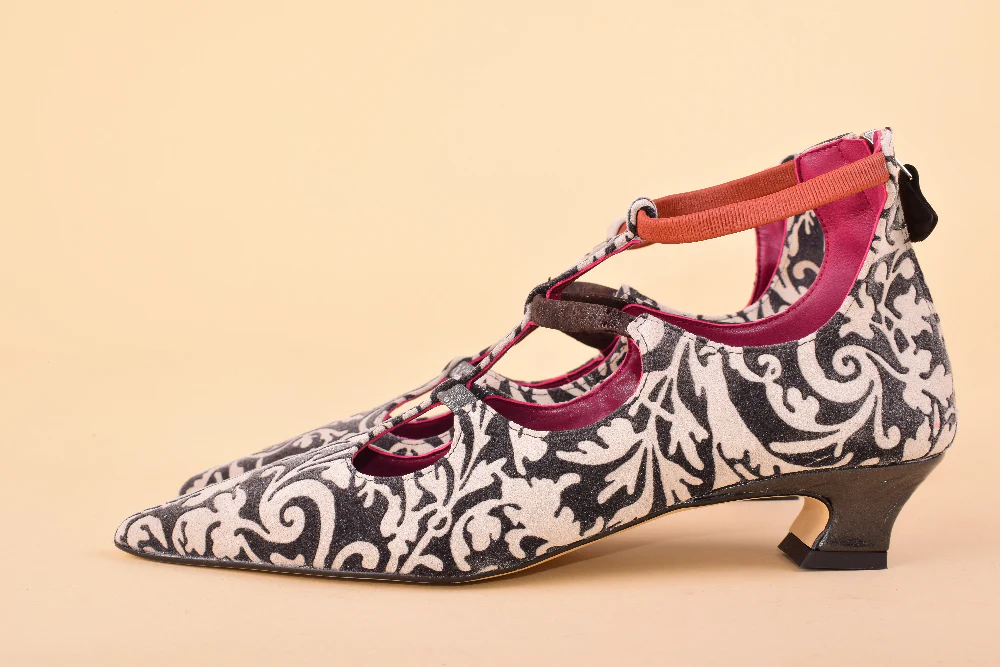 Chic Chips - Scarpe a punta in pelle con tacco 4cm - immagine 5