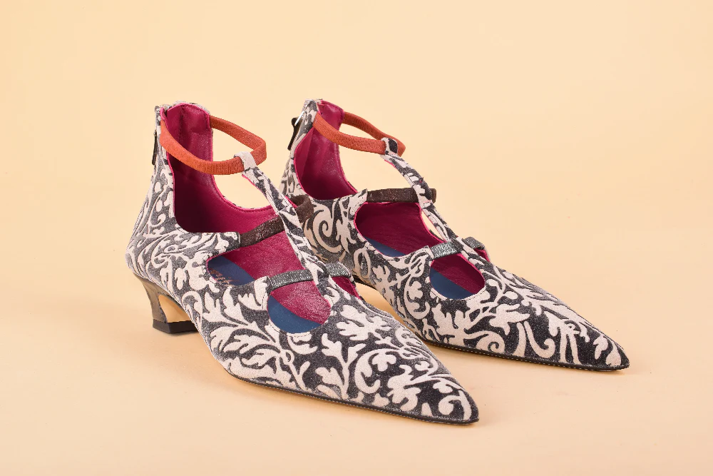 Chic Chips - Scarpe a punta in pelle con tacco 4cm - immagine 6