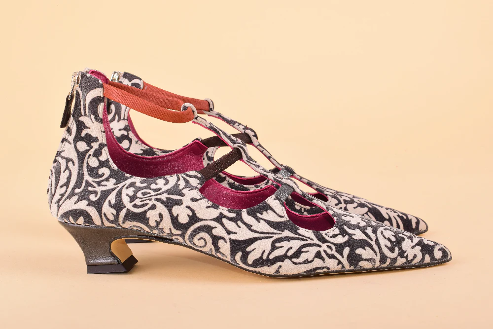 Chic Chips - Scarpe a punta in pelle con tacco 4cm - immagine 3