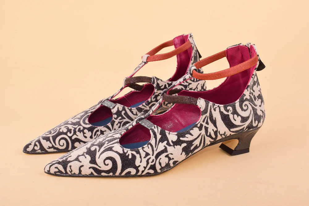 Chic Chips - Scarpe a punta in pelle con tacco 4cm - immagine 8