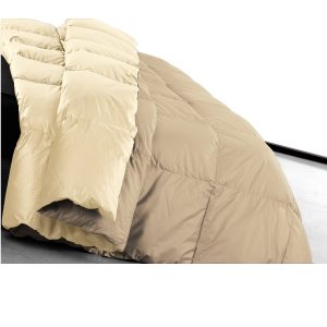 Daunenstep Trapunta in piuma bicolore Caffelatte Classic Winter