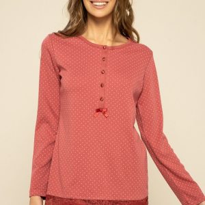 NOIDINOTTE PIGIAMA DONNA FA7653 CONFORMATO VIRGINIA CALDO COTONE.