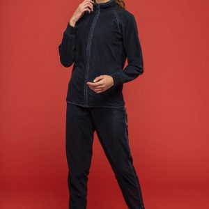 NOIDINOTTE PIGIAMA DONNA FA7657 CONFORMATO SUSI MICROPILE APERTO C/ZIP