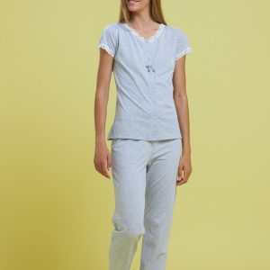 Noidinotte FA7704  Pigiama donna aperto m/m p/l.