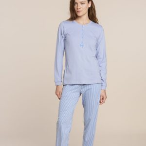 Noid&igrave;notte FA8546  Pigiama donna 
serafino m/l p/l