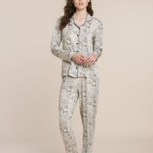 Noid&igrave;notte FA8604  Pigiama donna 
aperto m/l p/l