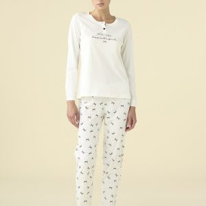Noidìnotte FA9463  Pigiama donnaSerafino M/L P/L  cotone