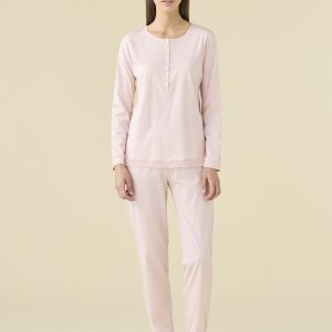 Noidìnotte FA9496 Pigiama donnaPlus Serafino M/L P/L cotone