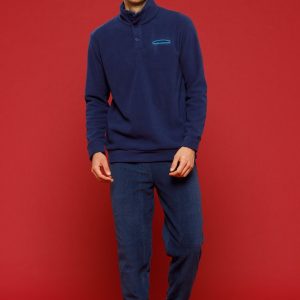 NOIDINOTTE PIGIAMA UOMO SERAFINO COLLO ALTO FC2378 SPINA MICROPILE.