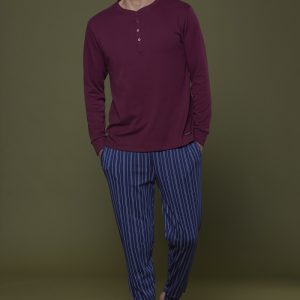 Noidinotte FC2522 Pigiama Uomo Ricky caldo cotone.