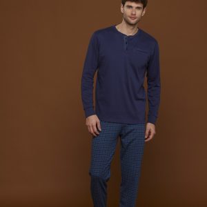 Noid&igrave;notte FC2753  Pigiama Uomo  caldo cotone felpato