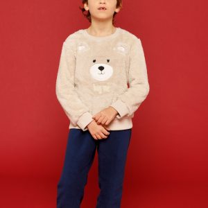 NOIDINOTTE PIGIAMA BAMBINO FE1979 ORSO CORAL FLEECE