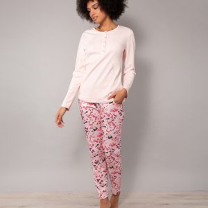 Verdissima BL11 Pigiama serafino, pantalone con polsino e tasche