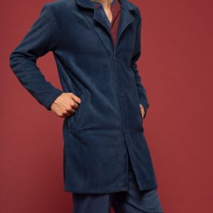 NOIDINOTTE VESTAGLIA UOMO MICROPILE APERTA GE2303 KESPINA.