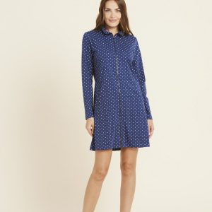 Noid&igrave;notte  GE2573 Vestaglia donna Manica Lunga in cotone.