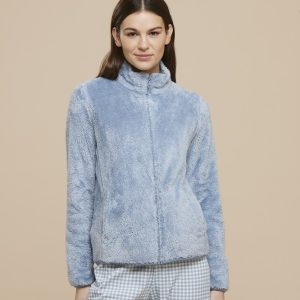 Noid&igrave;notte GE2683 Giacca da camera donna in coral fleece