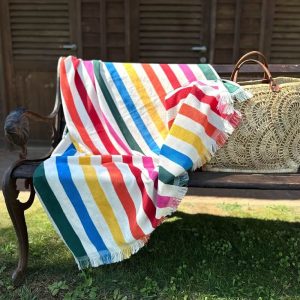 Jolie Graffiti Telo Mare Tinto Filo Spugna cm. 100 x 180