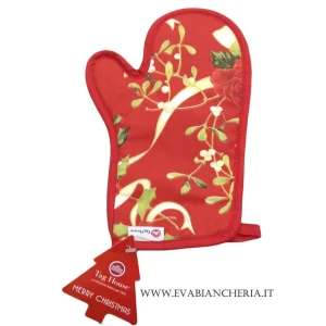 Guanto da forno natalizio Biancheria ROSE DI NATALE GUANTO Tag House