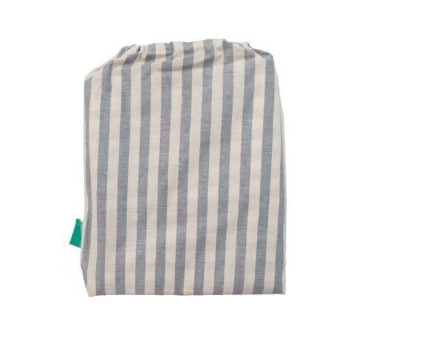 JOLIE SET 2 FEDERE 52×82 CON 4 PICCOLI VOLANI EOLO LINEA NATURA TINTO FILO 100% COTONE - immagine 4