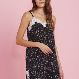 Noid&igrave;notte LA2766 Camicia da notte bretellina in viscosa.