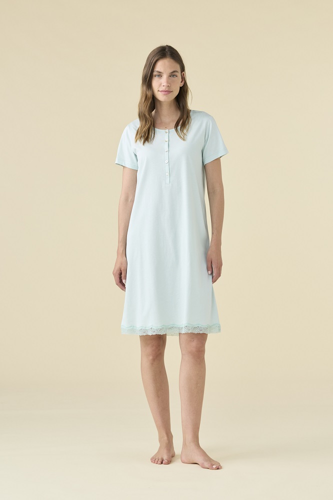 Noidìnotte LA3489 Camicia da notte donna Plus Serafino M/M