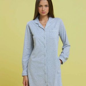 NOIDINOTTE CAMICIA DA NOTTE LA2497  APERTA  M/L.