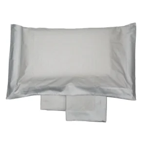 Lenzuola Bicolore Biancheria Balza Raso Cpl Eva Home