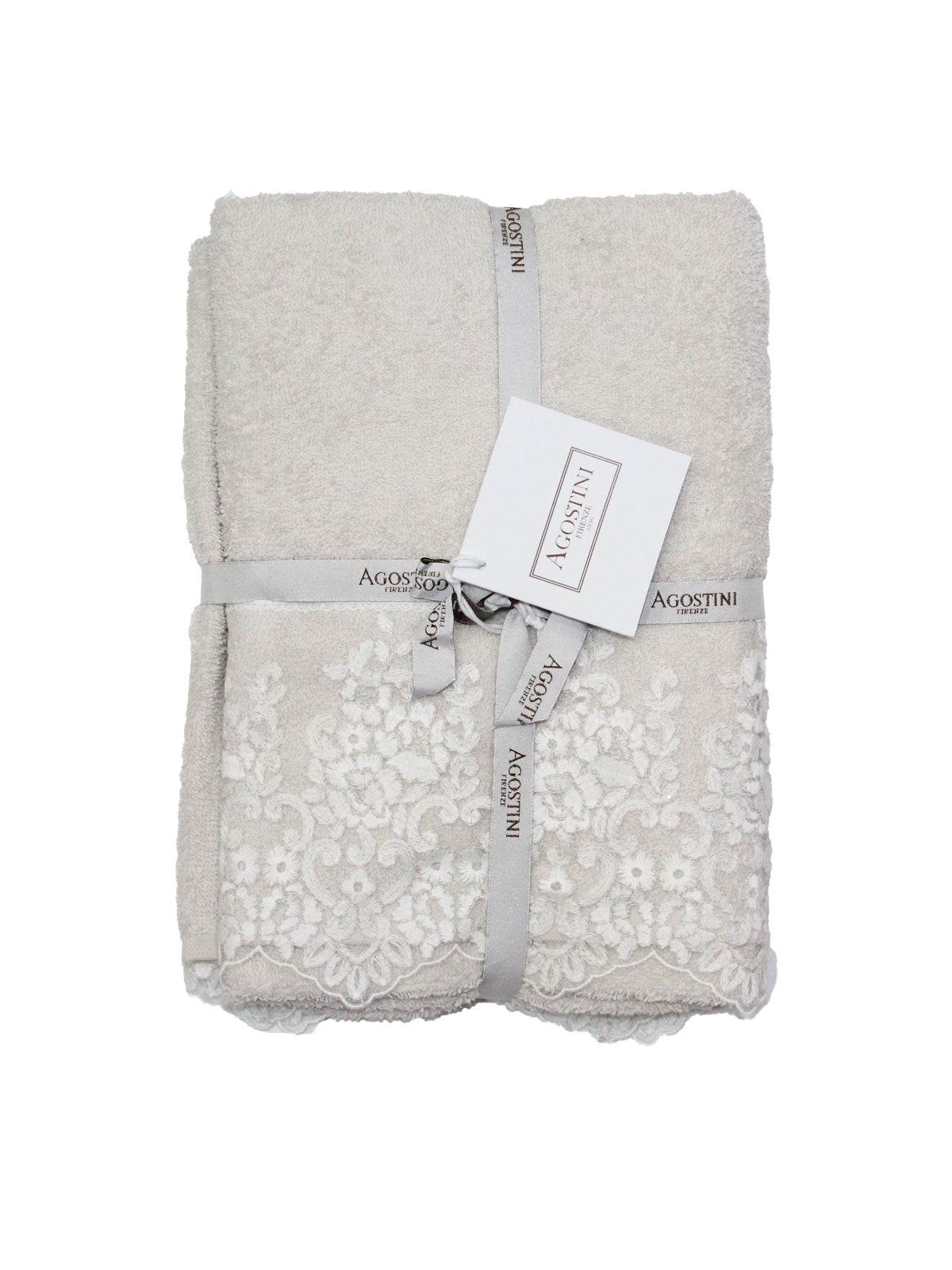 Asciugamani Coppia 1+1 Biancheria Montecarlo 1+1 Agostini - immagine 7