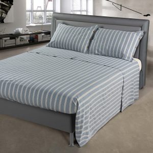 Cavalieri Matilde Dis. 10 Completo Lenzuolo  Matrimoniale Tinto Filo No stiro