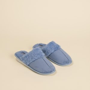 Noidinotte PF3117 Pantofola donna velluto ed eco-pelliccia