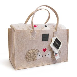 Daunex Ricci Innamorati Plaid Morbidotto Light c/applicazione  cm. 130 x 160 con borsa feltro