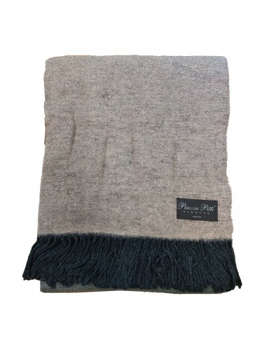 Plaid Mantella Sheffield in misto lana con frange di Piazza Pitti Firenze (130×160 cm.) - immagine 2