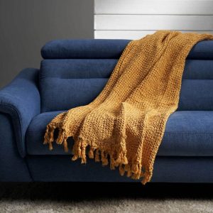 Jolie Plaid Lisbona Nido Apone Tinto Capo 100% Cotone cm. 130 x 170