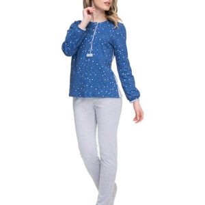 Pigiama Lungo Donna ANICE 8122 Pepita