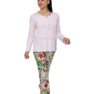 Pigiama Lungo Donna D1732 Amadine