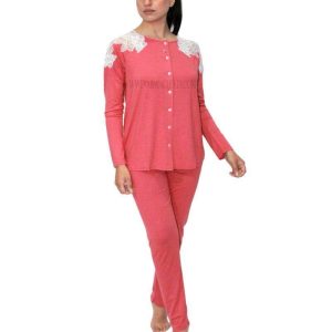 Pigiama Lungo Donna D1742 Amadine