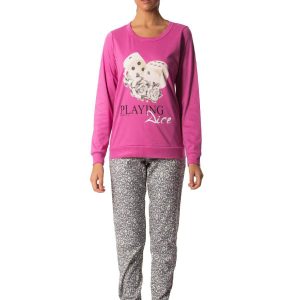 Pigiama Lungo Donna DADO 4415 Pepita