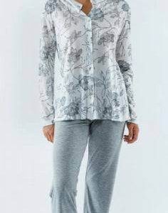 Pigiama Lungo Donna E2401B Fida