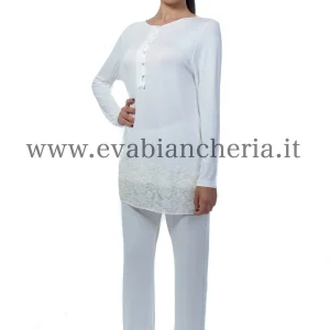 Pigiama Lungo Donna MINEA 2042 Tata