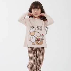 Pigiama Serafino Bambine e ragazze H6121 Happy People