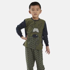 Pigiama Serafino Bambini e ragazzi H6134 Happy People